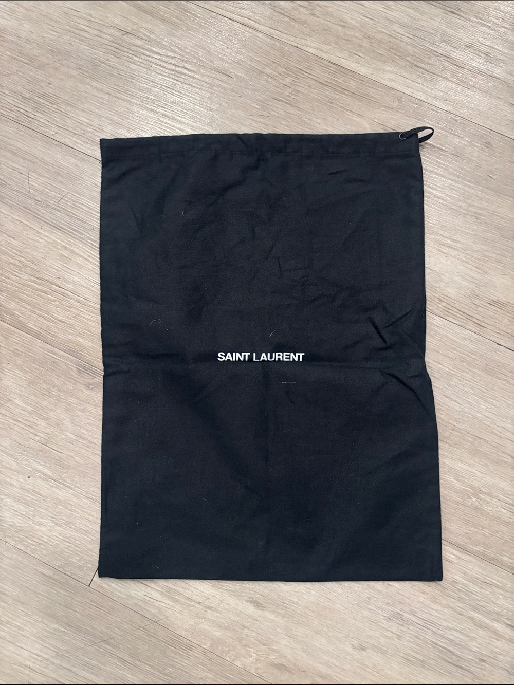 Saint Laurent Black Drawstring Dust Bag